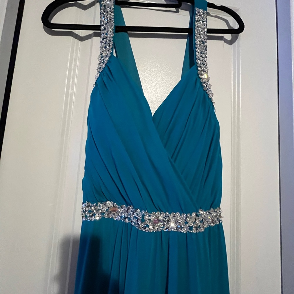 Formal rhinestone dress